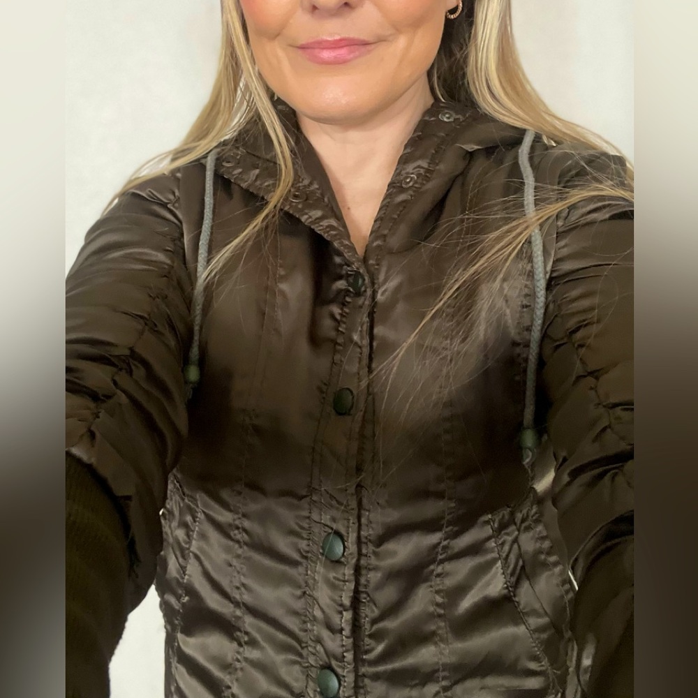 Moreno  green satin ruched bomber jacket